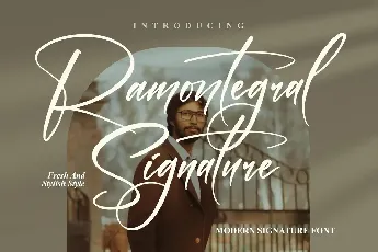 Ramontegral Signature font