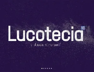 Lucotecia font