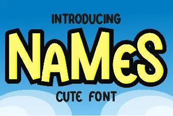 Names font