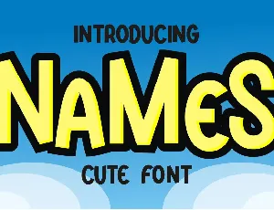 Names font