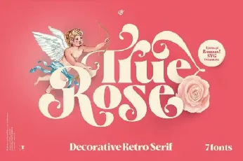 True Rose font