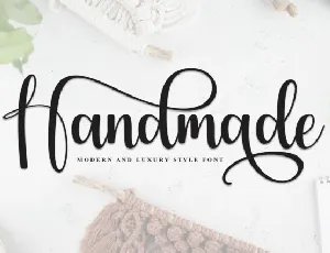 Handmade Calligraphy Typeface font