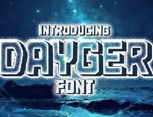 Dayger font