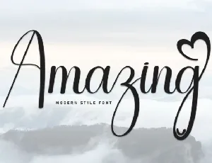 Amazing Script font