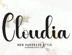 Cloudia Script font