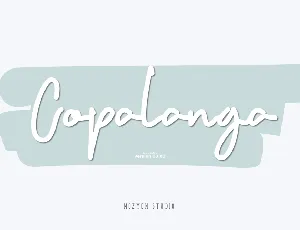 Copalanga font