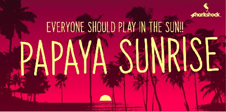 Papaya Sunrise font