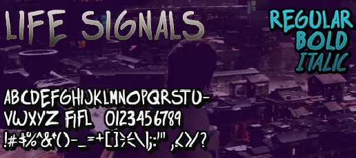 life signals font