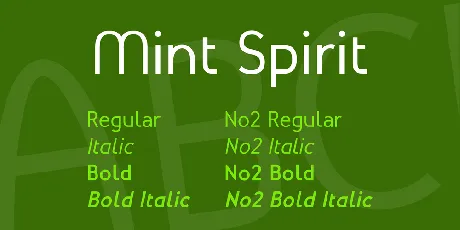 Mint Spirit font