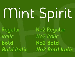 Mint Spirit font