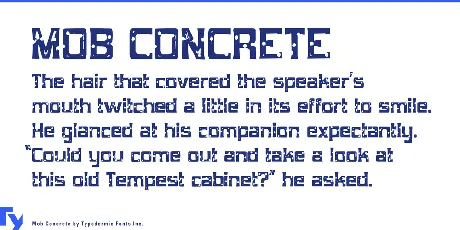 Mob Concrete font