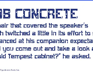 Mob Concrete font