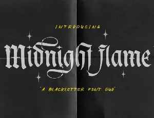 Midnight Flame Duo font