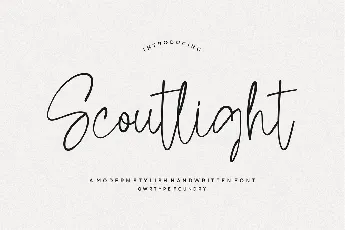 Scoutlight font