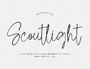 Scoutlight font