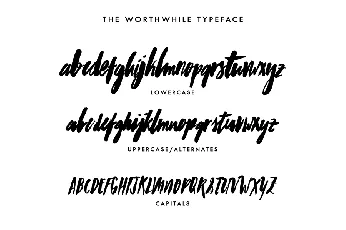 Worthwhile font