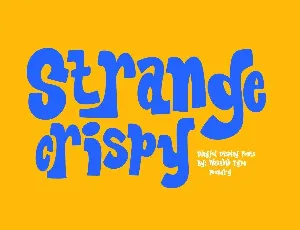 WTF Strange Crispy font