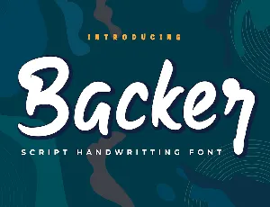 Backer font