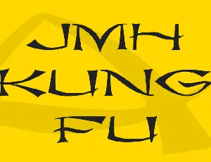 JMH kung fu font