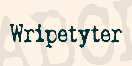 Wripetyter font