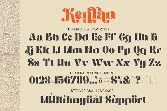 Kenlan font