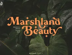 Marshland Beauty font