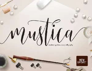 Mustica Script font