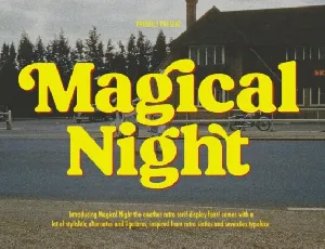 Magical Night font