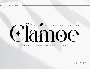 Clamoe font