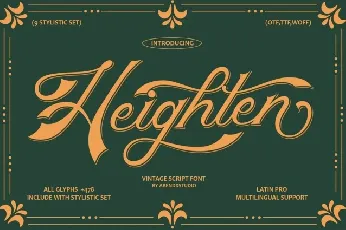 Heighten font