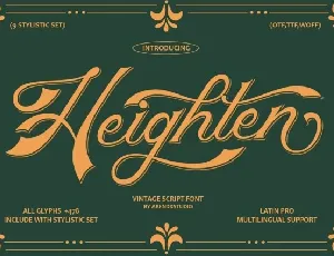 Heighten font