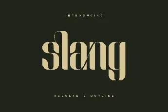 Slang Ligature font