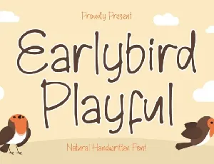 Earlybird Playful Display font