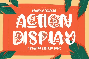 Action Display Demo font