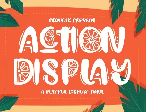 Action Display Demo font