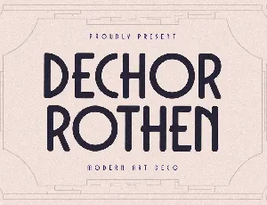 Dechor Rothen font