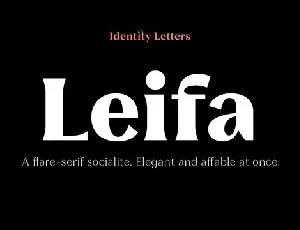 Leifa Family font