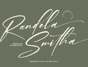 Randela Smitha font