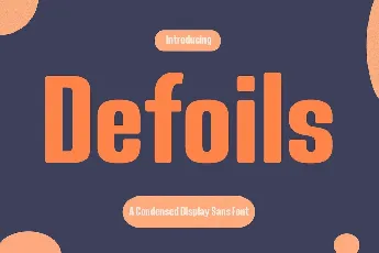 Defoils font