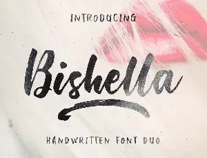 Bishella Brush font