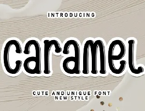 Caramel Display font