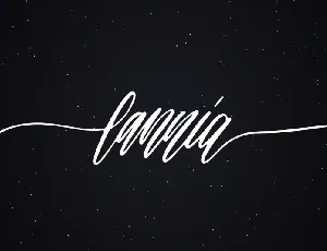 Lannia Handwritten font