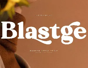 Blastge font