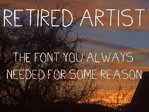 Retired Artist font