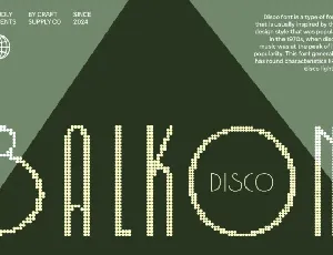 Belkon Disco font