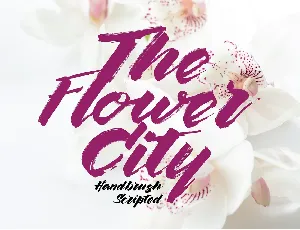 The Flower City Free font