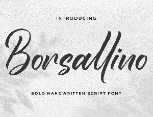 Borsallino font