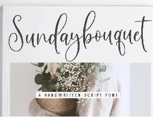 SundayBouquet font