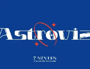 Astroviz font