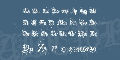 Old English Hearts font